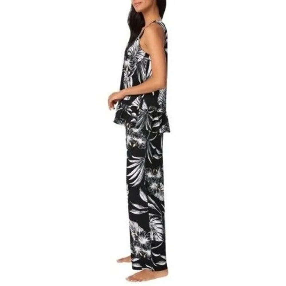 Tommy Bahama Women's Medium Black 3-piece Pajama Set Bold Tropical NWT